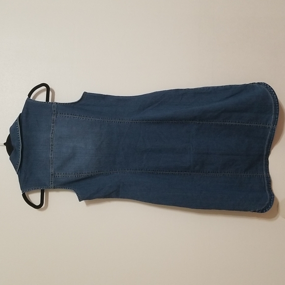 INC Sleeveless Denim Shirtdress - 8 - Picture 4 of 8